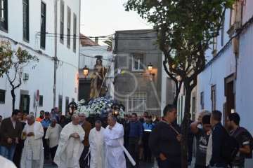 Misa y procesión de San Juan Bautista por el casco antiguo de Telde (Foto TA)